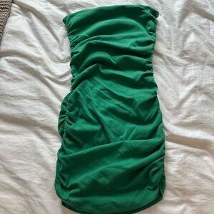 Zara Strapless Green Dress